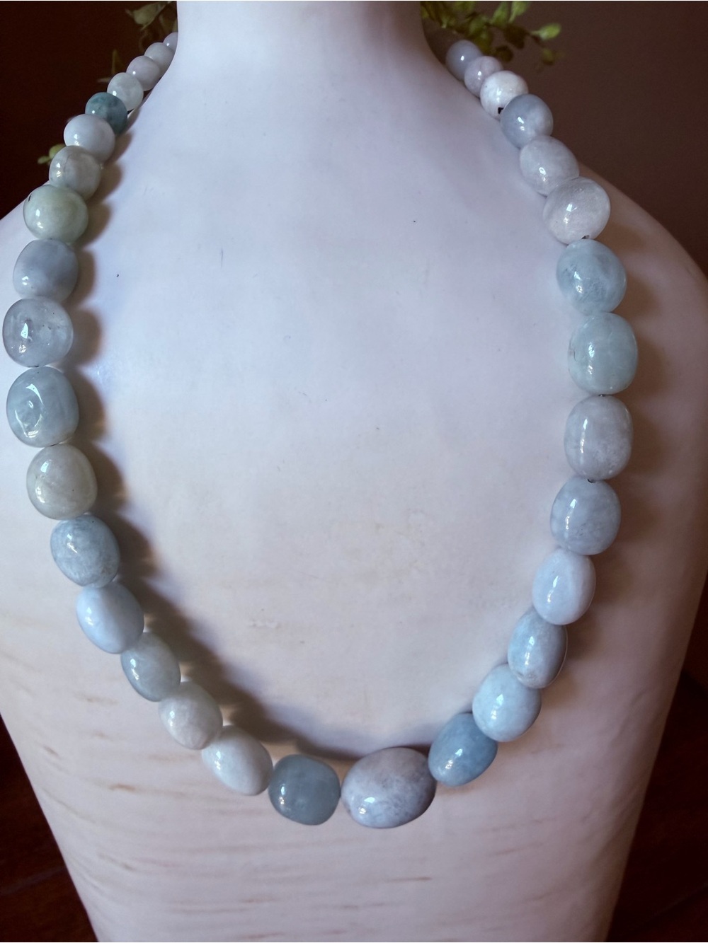 Jay King Mine Finds Aquamarine Nugget Necklace DTR 925 Sterling Silver 17-20